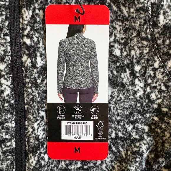 Spyder Ladies' Fleece Printed Half Zip, Multi (Black/White), Medium, NWT - Picture 7 of 16